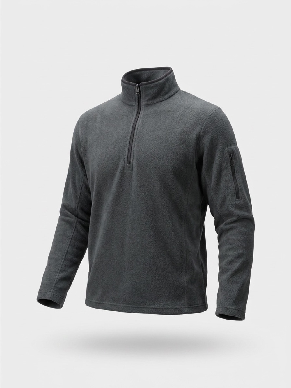 Horny Toad Brody Cashmoore Quarter Zip Fleece Pullover Men’s Medium Gray EUC